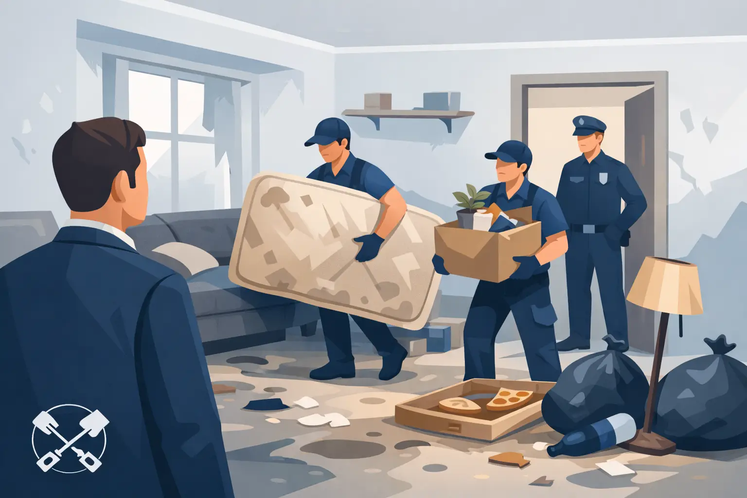 Mietnomaden-Wohnung räumen lassen: Was gilt?