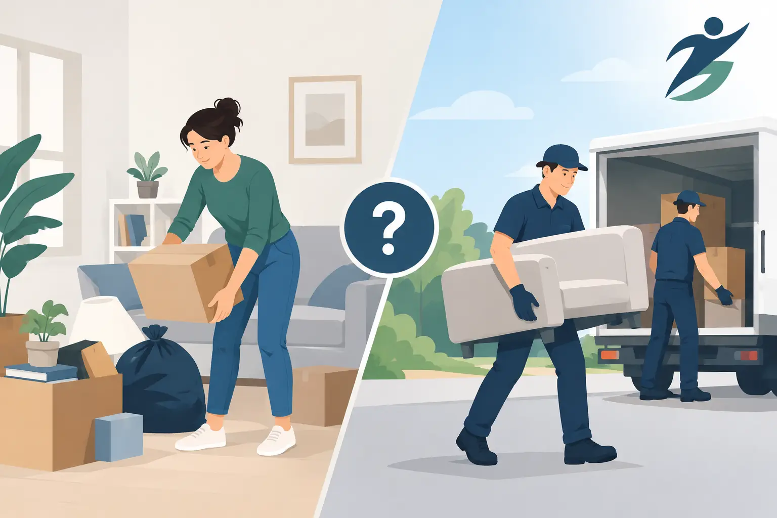 Selbst räumen oder Dienstleister beauftragen?